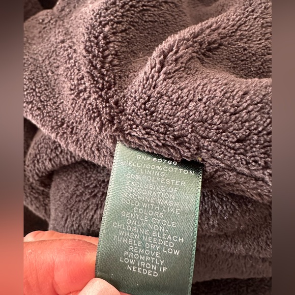 Ralph Lauren Leopard Print Robe with Black Trim size medium - Picture 6 of 7